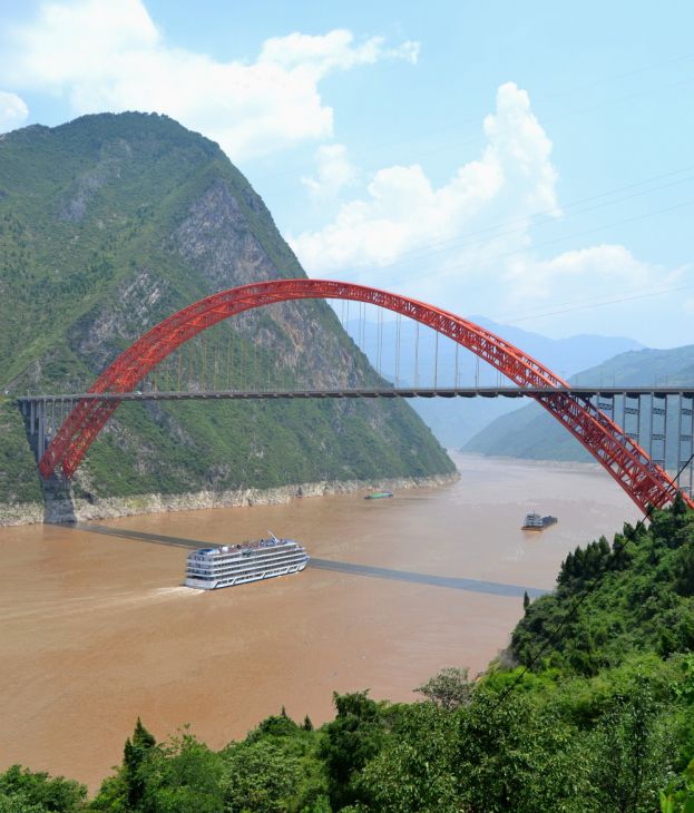 Puente del Río Wushan Yangtze (China)