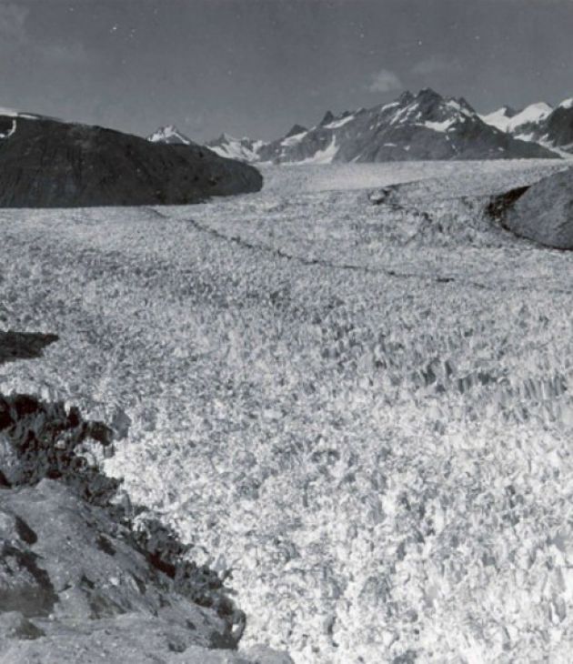 Muir-isbreen, Alaska. August, 1941