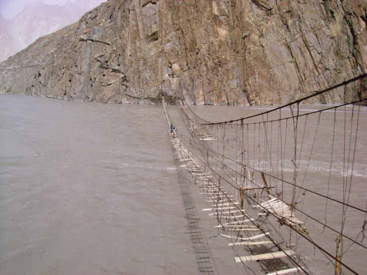 Hanging Bridge Hussaini (Pakistan)