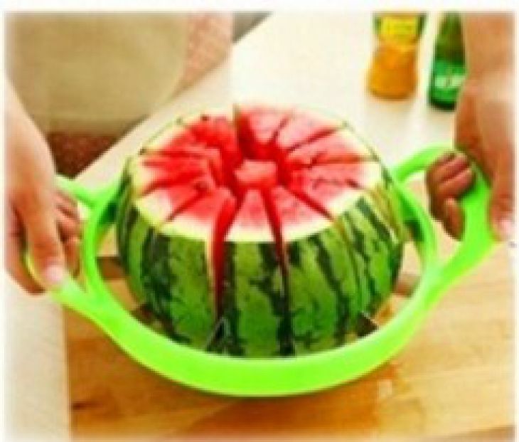 Handig watermeloenmes