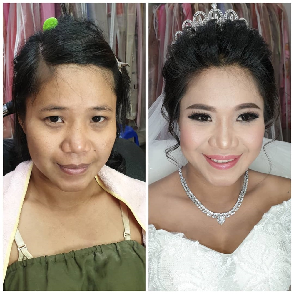 Maquiagem de casamento menina chinesa