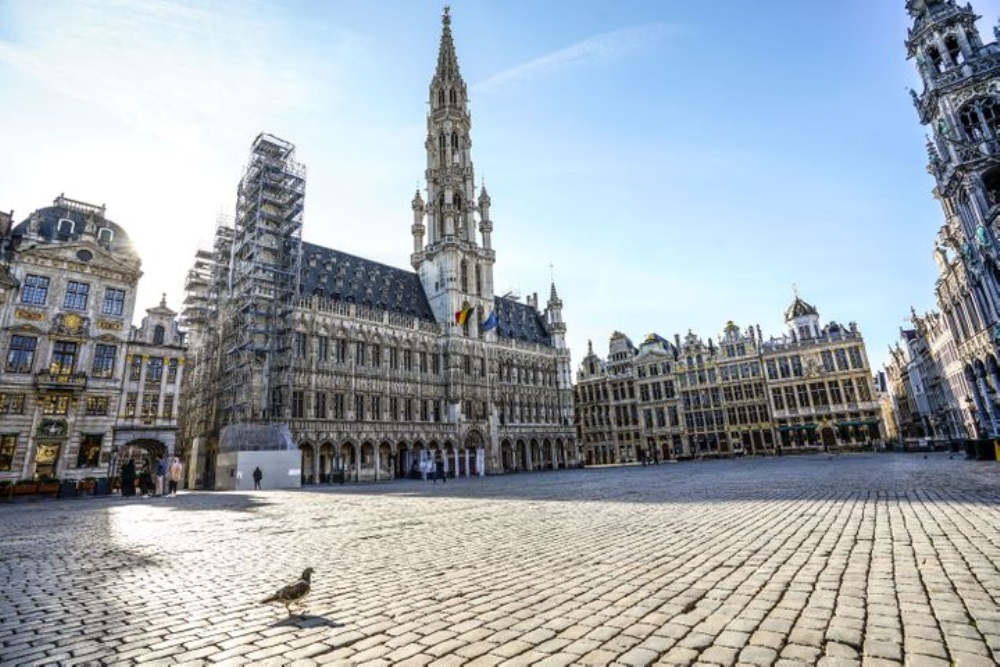 Η μεγάλη πλατεία στο Βέλγιο