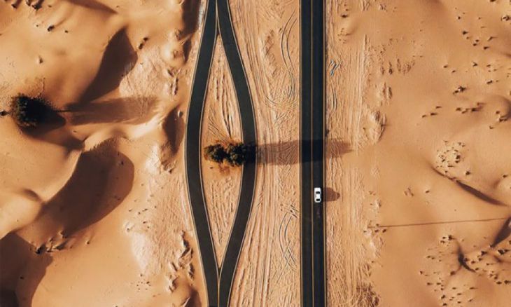 Desierto de Al Qudra en Emiratos Árabes