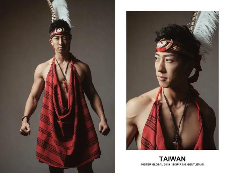 Homem de vermelho de Taiwan