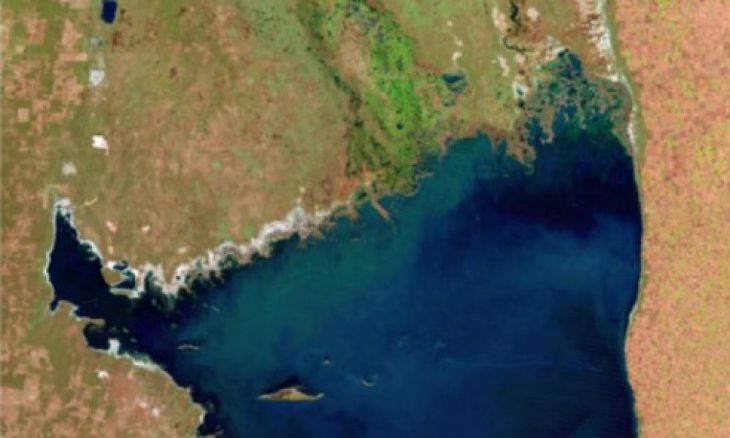 Mar Chiquita-sjøen, Argentina. Juli, 1998