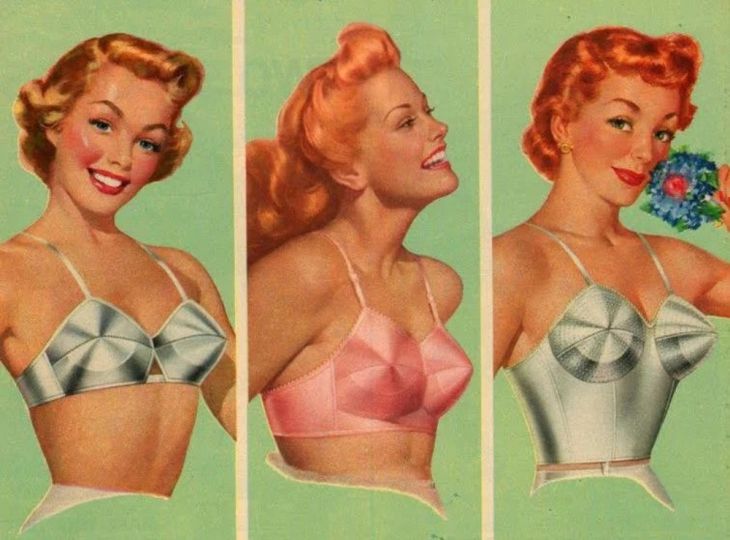 Old-fashioned bullet bra
