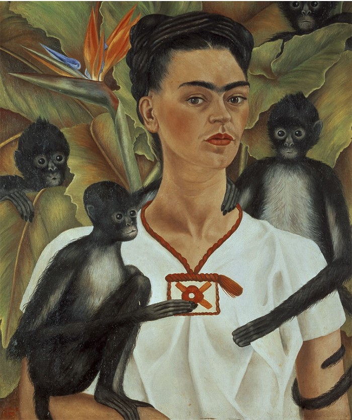 Triste retrato de Frida Kahlo