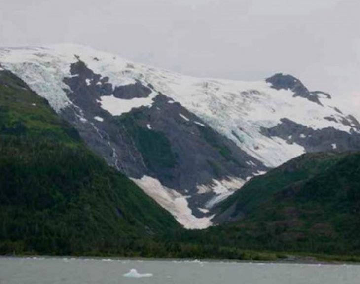 Toboggan-glaciären, Alaska. September 2000