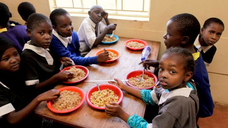 School lunch in Kenya