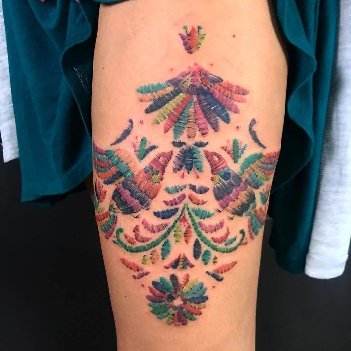 Tatuaje - patrón de color