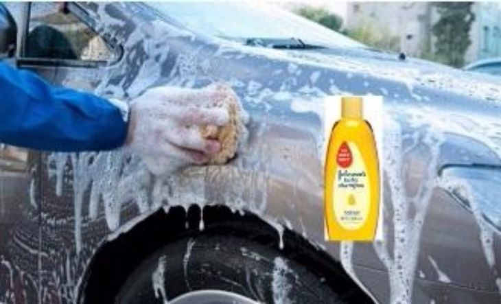 Use baby shampoo for car