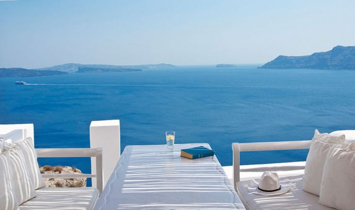 Hotel-restaurante com vista para o mar