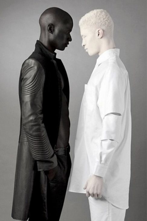 Afrikkalainen amerikkalainen ja albino