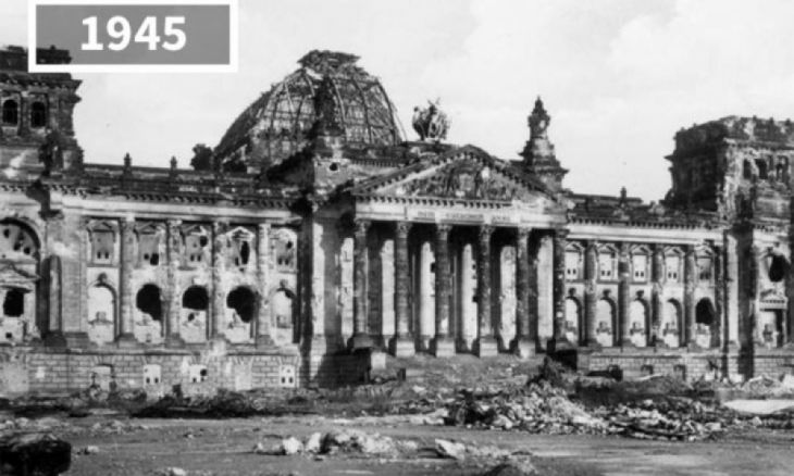 Edificio del Reichstag, Alemania, 1945