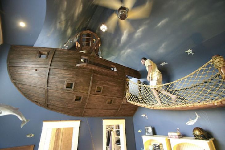 Dormitorio de Barco Pirata Para Ti