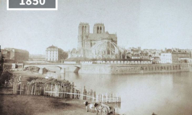 Notre Dame, Paris, Franța, 1850