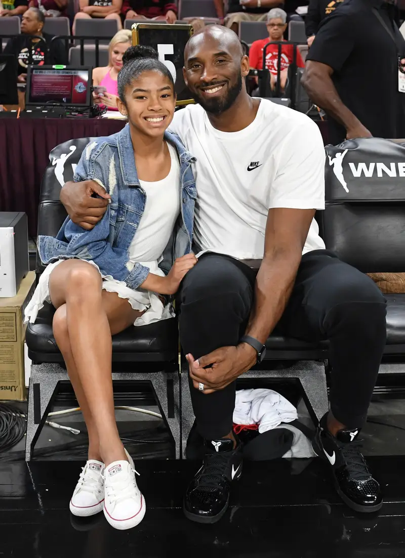 Kobe Bryant con la hija mayor