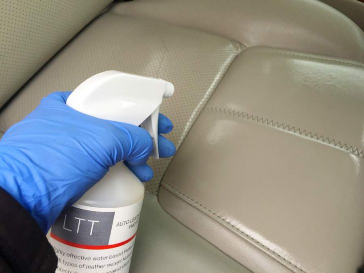 Clean car leather