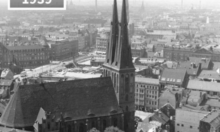 La iglesia San Nicolás de Potsdam, Berlín, Alemania, 1939