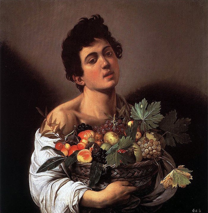 Homens femininos nas pinturas de Caravaggio