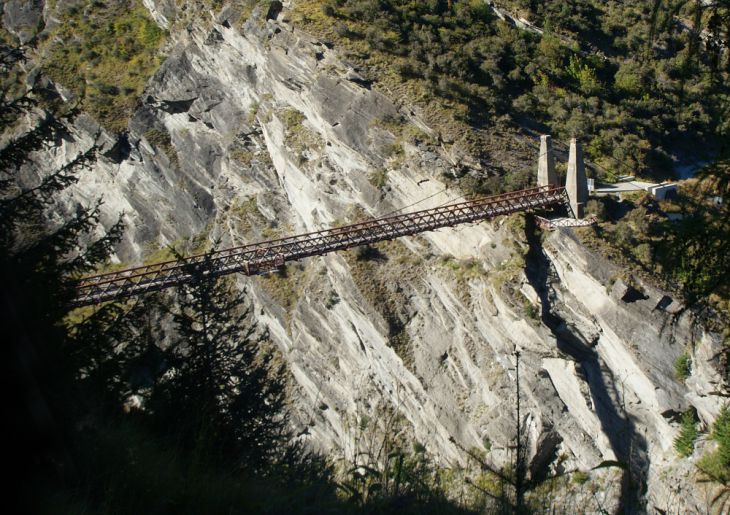 Veien gjennom Skippers Canyon, New Zealand
