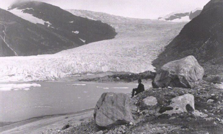 Lodowiec Engabreen, Norwegia, 1889