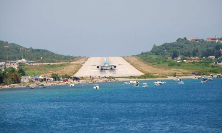 Lotnisko Skiathos na greckiej wyspie Skiathos