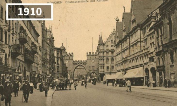 Karlstor, München, Germania, 1910