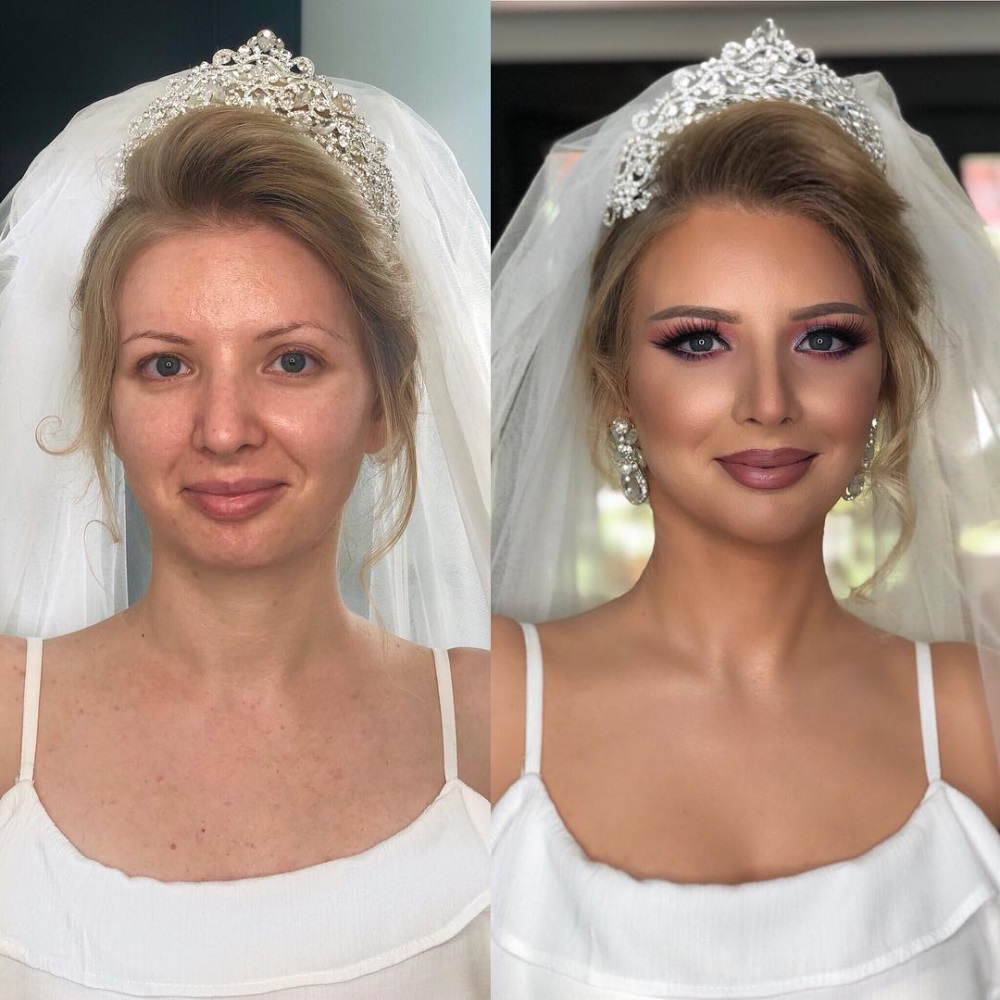 Maravilhosa maquiagem de noiva