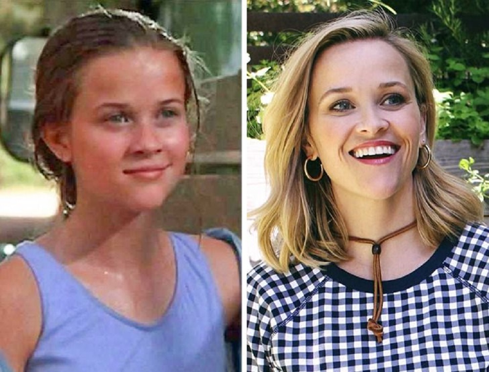 Reese Witherspoon - Al principio de su carrera y hoy