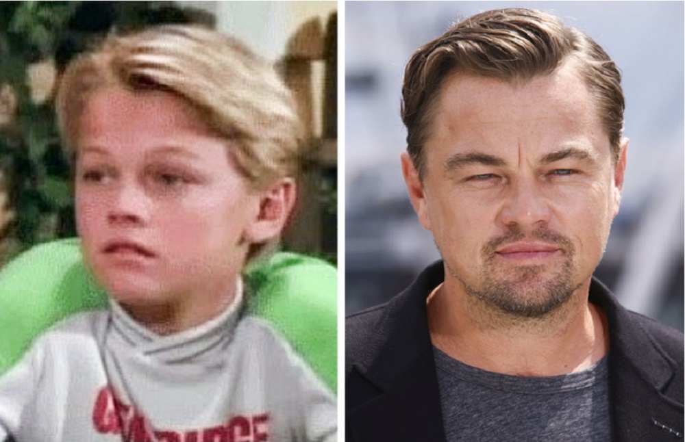 Leonardo DiCaprio - al principio de su carrera y hoy
