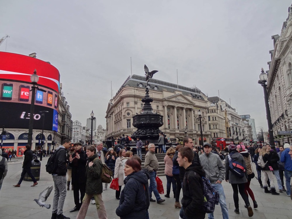 Piccadilly Circus em Londres, na Inglaterra