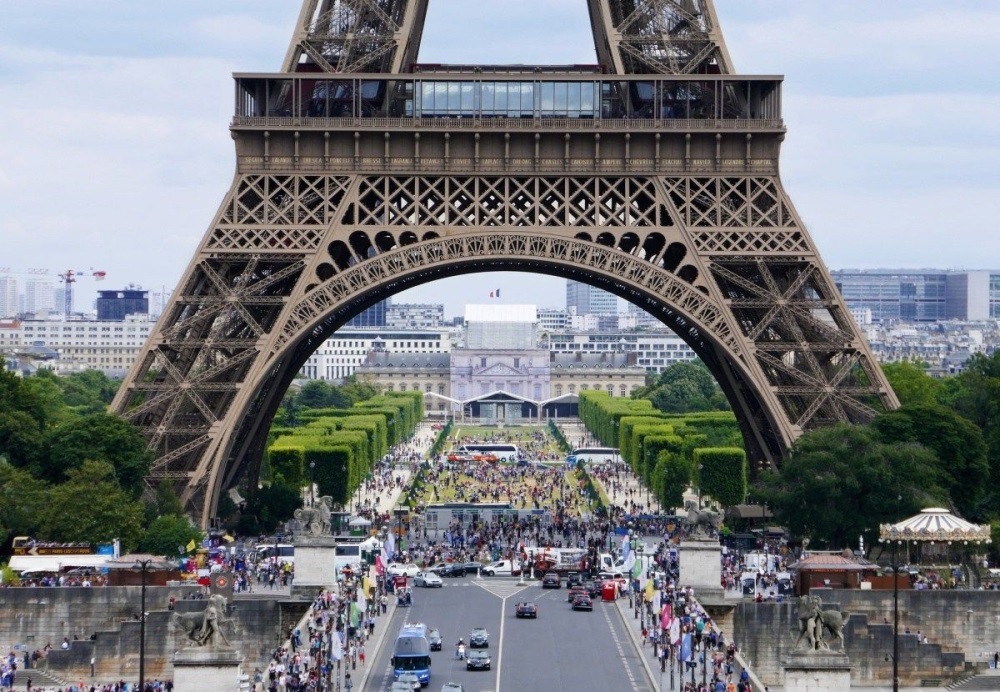De Eiffeltoren in Parijs, Frankrijk