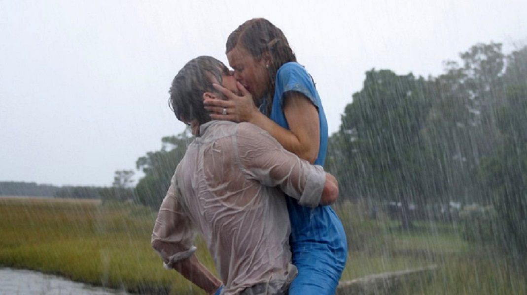 homem e mulher na chuva