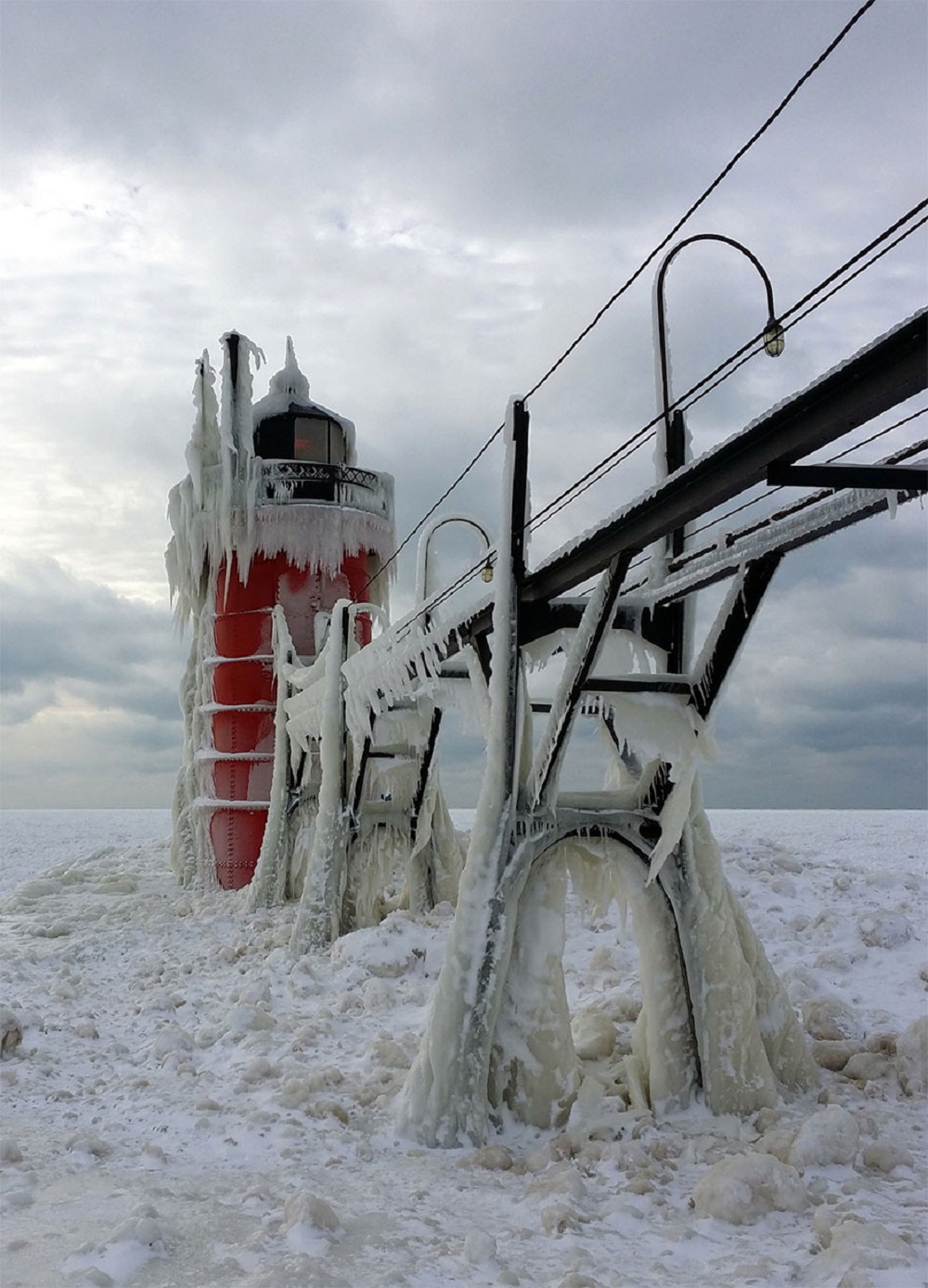 Michigan - fagyasztott téli tó