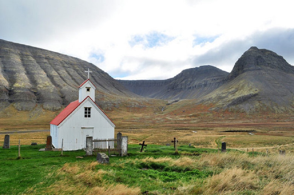 El valle Selárdalur en Islandia