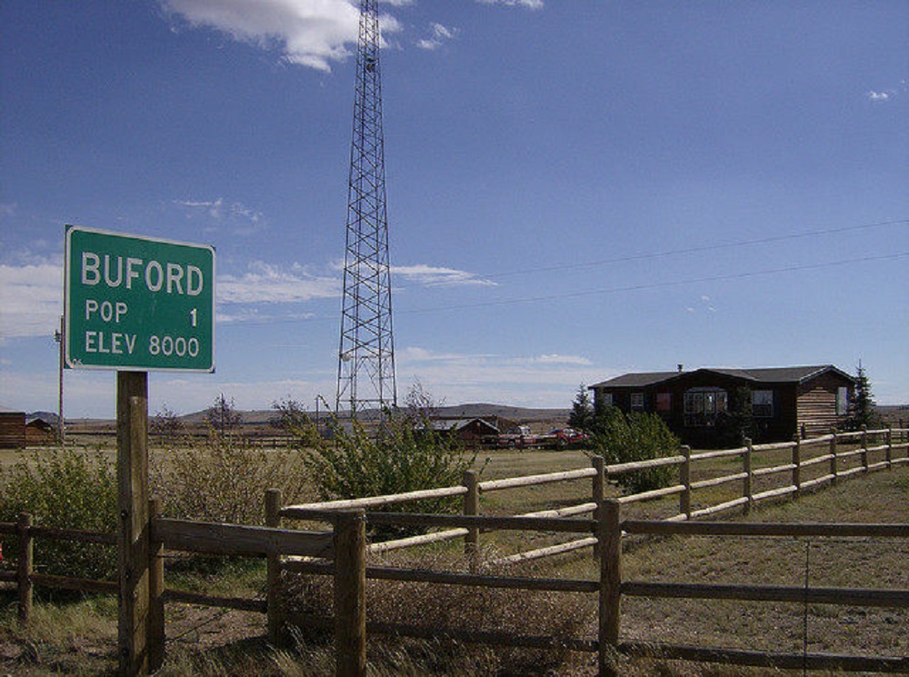 El pueblo Buford en Wyoming