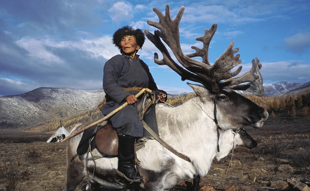Abgelegener mongolischer Stamm
