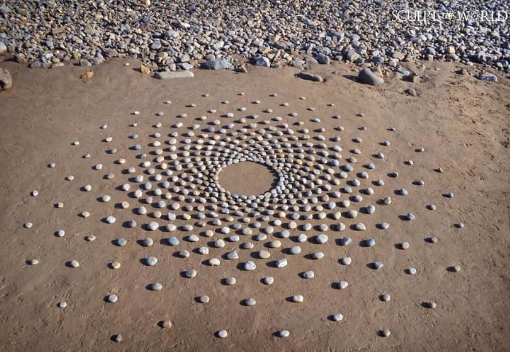Escultura em areia