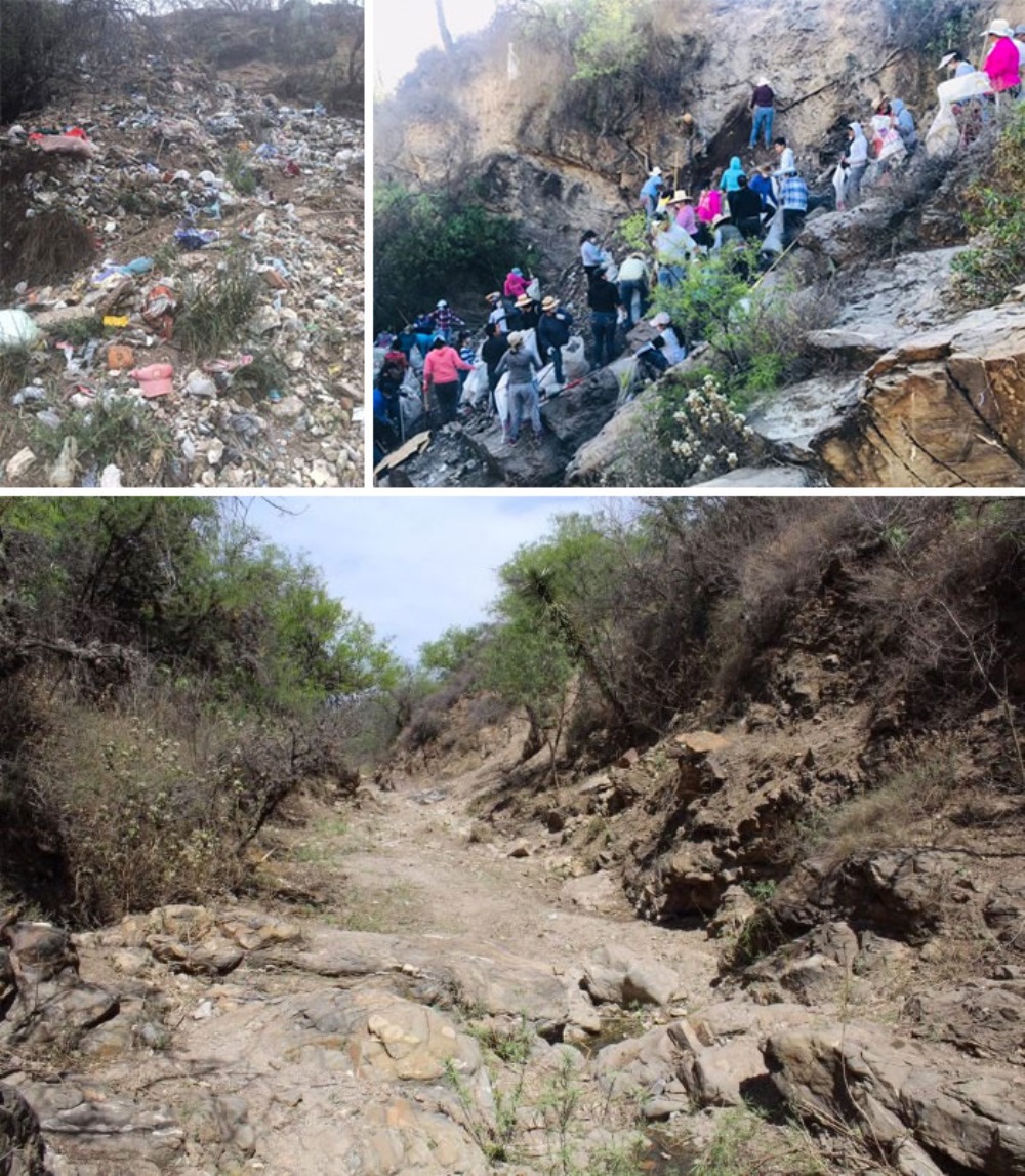 Comunidade mexicana remove lixo das montanhas