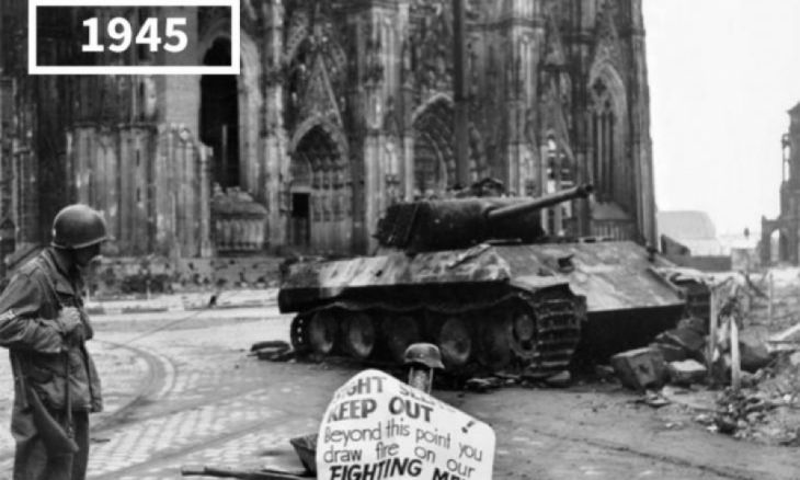 Köln Domplatte depois da guerra, 1945