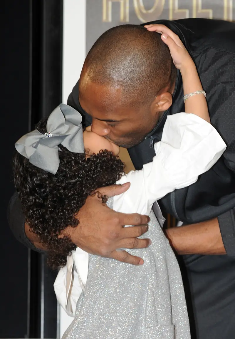 Kobe Bryant con su hija menor
