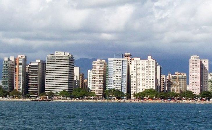 Los Edificios Inclinados de Santos, Brasil