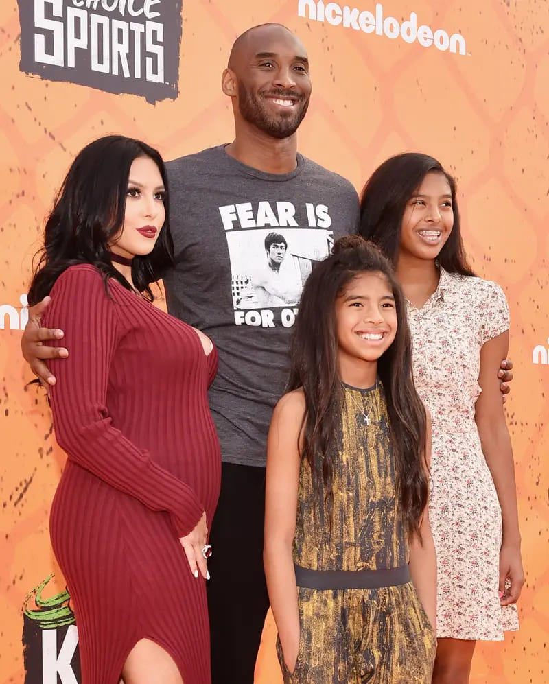 Kobe Bryant e sua família