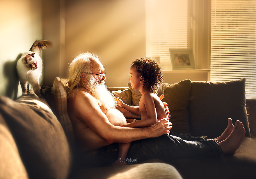 Avô e netinho