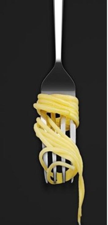 Conveniente tenedor para espagueti