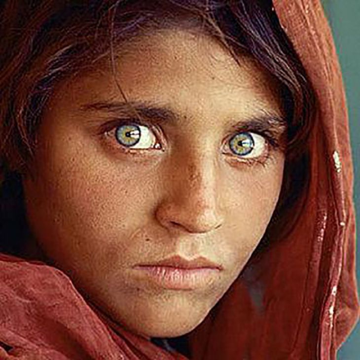 Girl with unusual eyes.