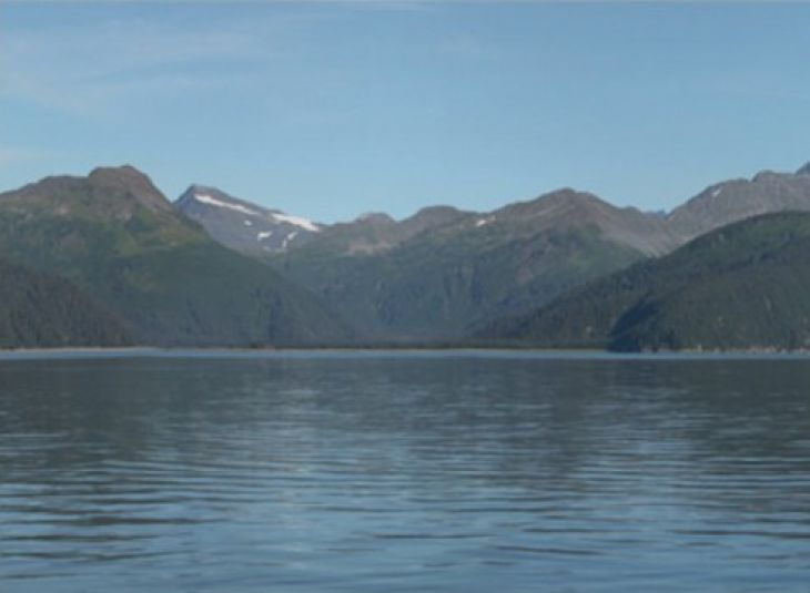 McCarty Gletsjer, Alaska. Augustus, 2004