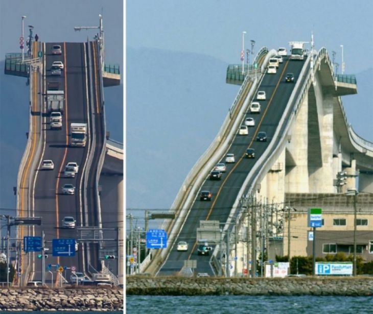Eshima Ohashi brug, Japan