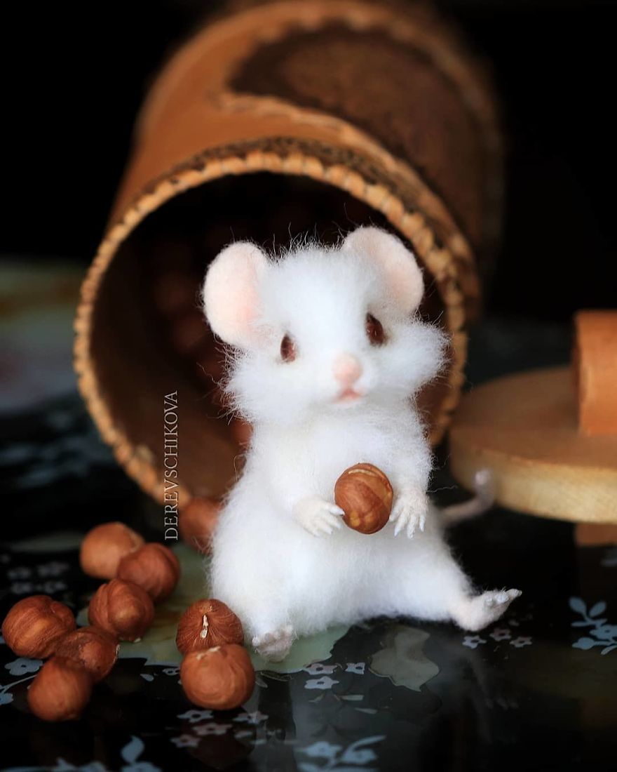 Μικρό λευκό ποντίκι